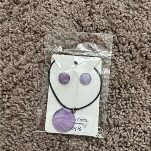 🌸 5 for $20 🌸 Purple Necklace and Earring Set